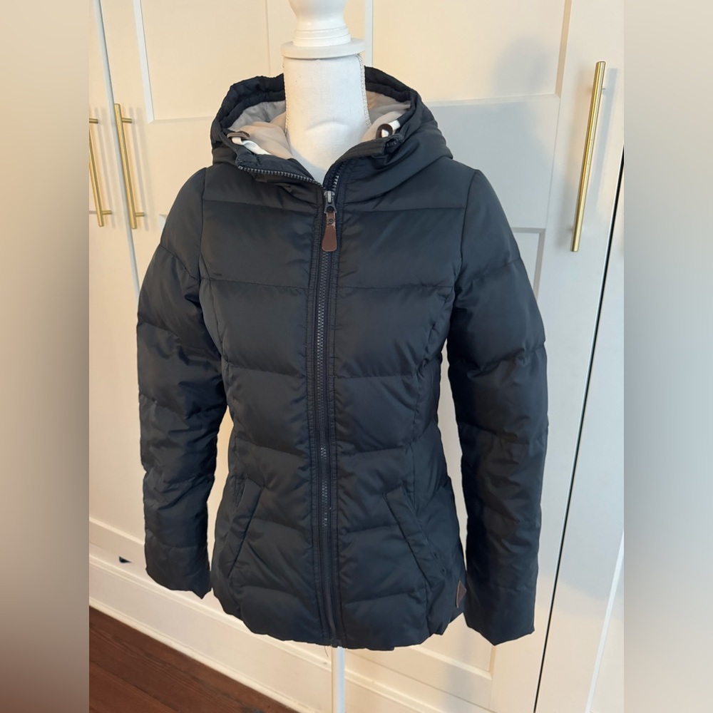 H&M Navy Down Puffer Jacket with Hood